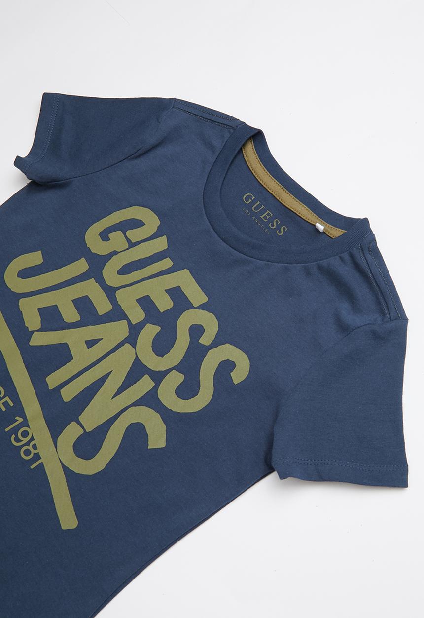 GUESS - Short sleeve guess tee - navy