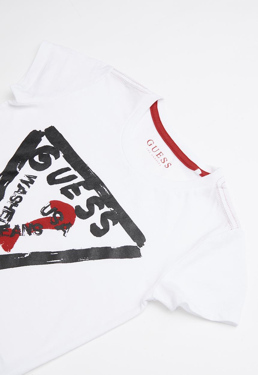 GUESS - Short sleeve Guess plastisol tee - multi