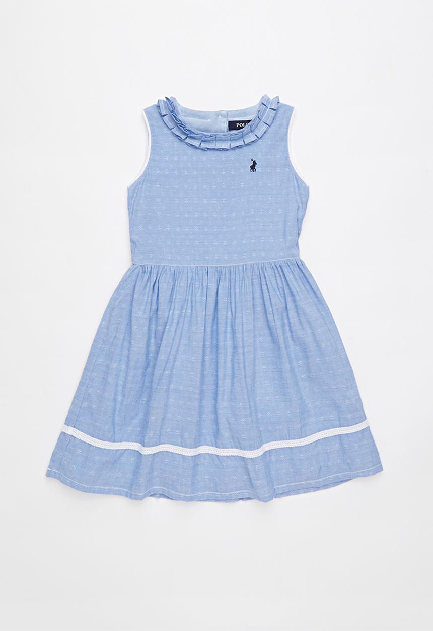 POLO - Emily floral party dress - blue