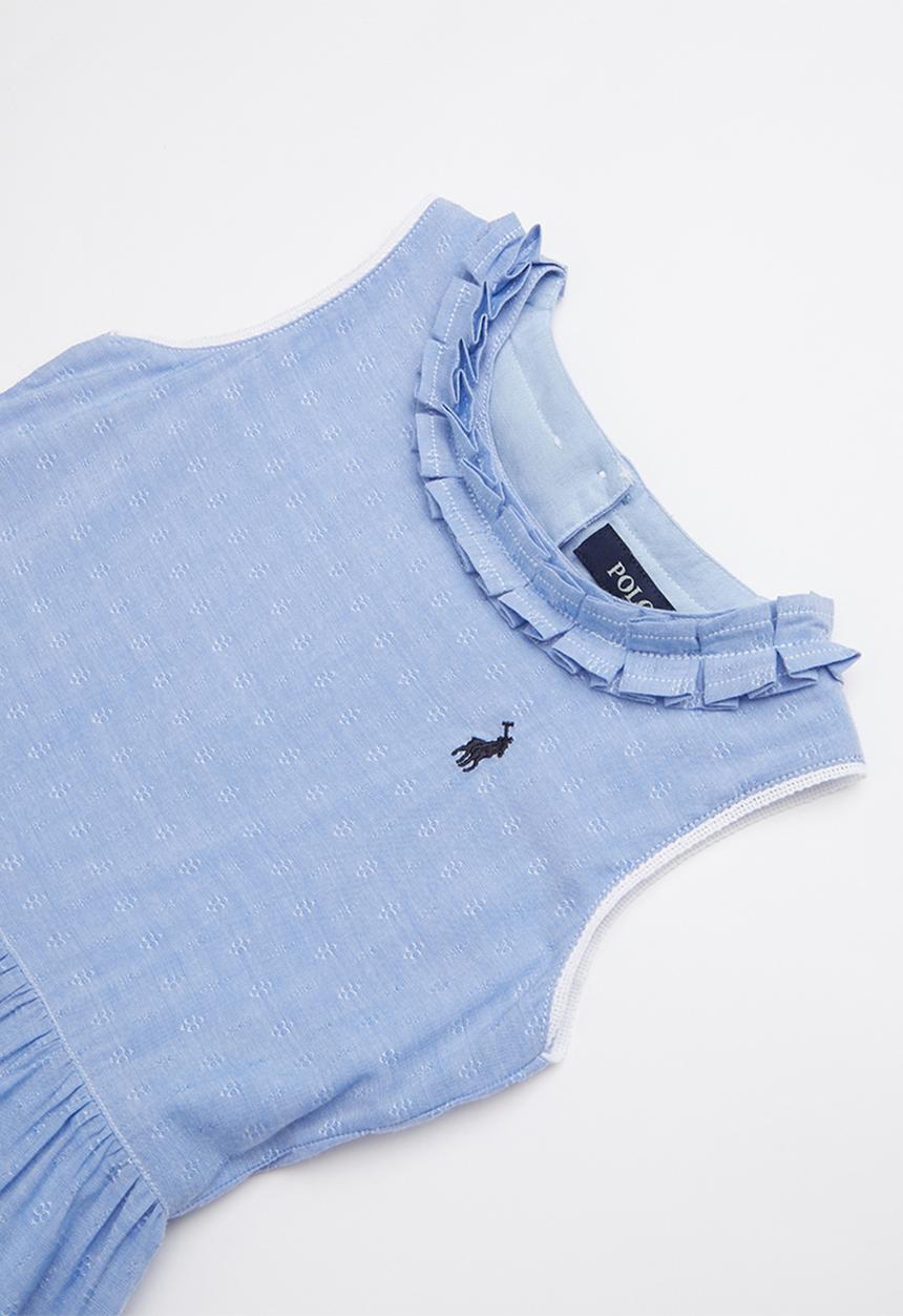 POLO - Emily floral party dress - blue