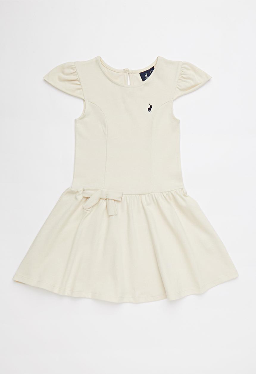 POLO - Hailey frilled sleeve dress - neutral 