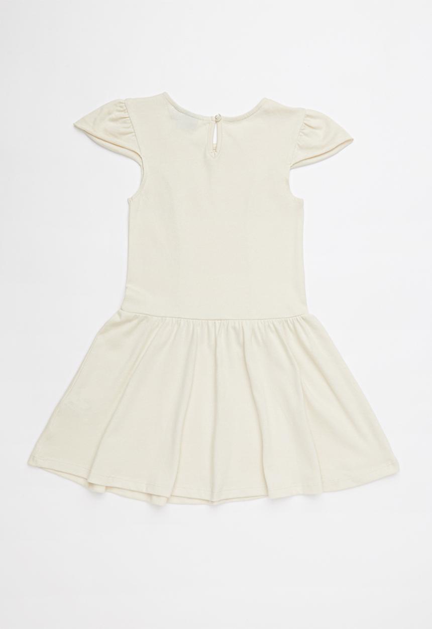 POLO - Hailey frilled sleeve dress - neutral 
