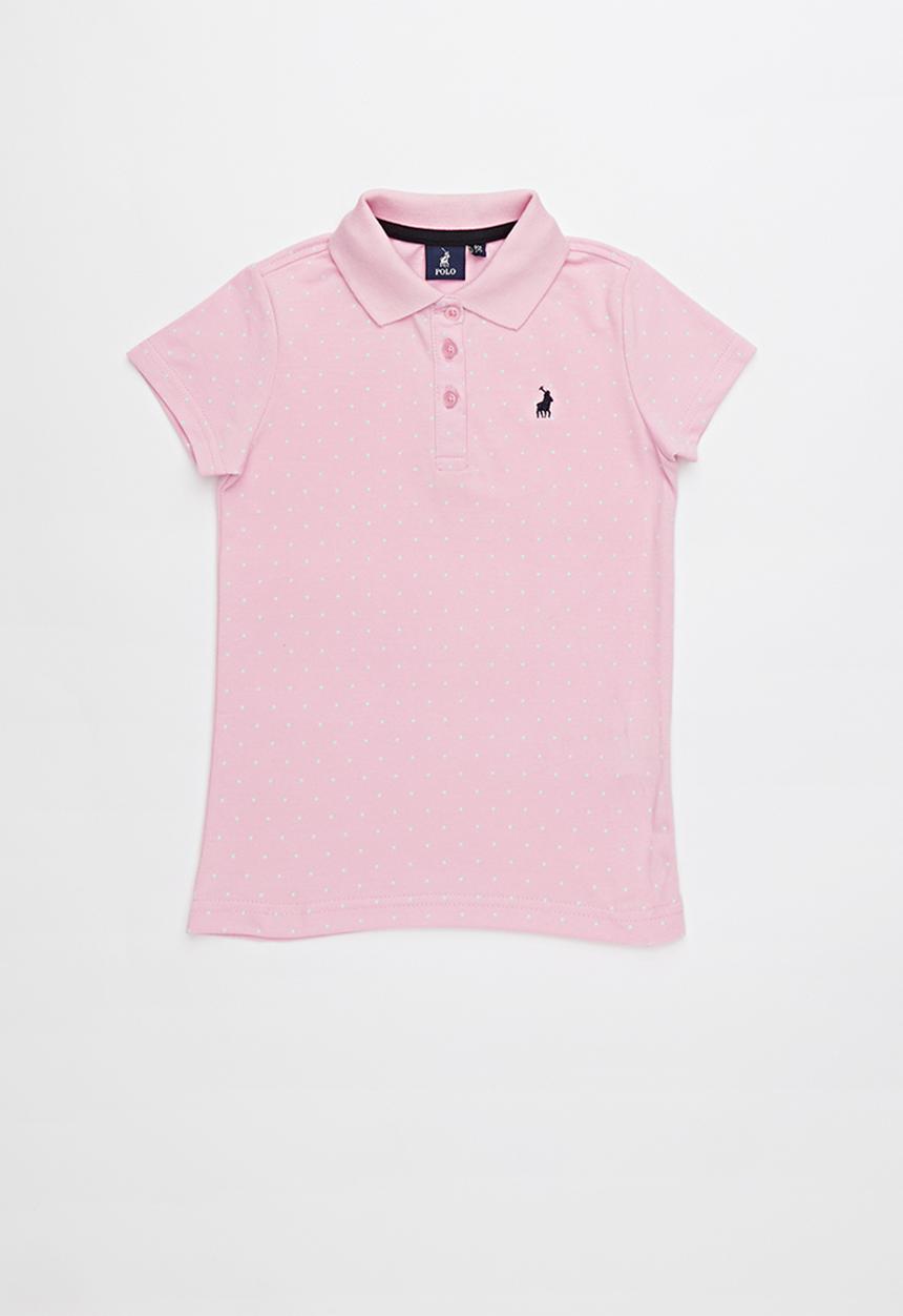 POLO - Zoe printed golfer - pink