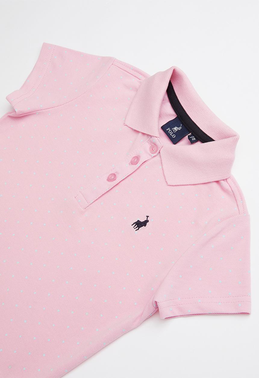 POLO - Zoe printed golfer - pink