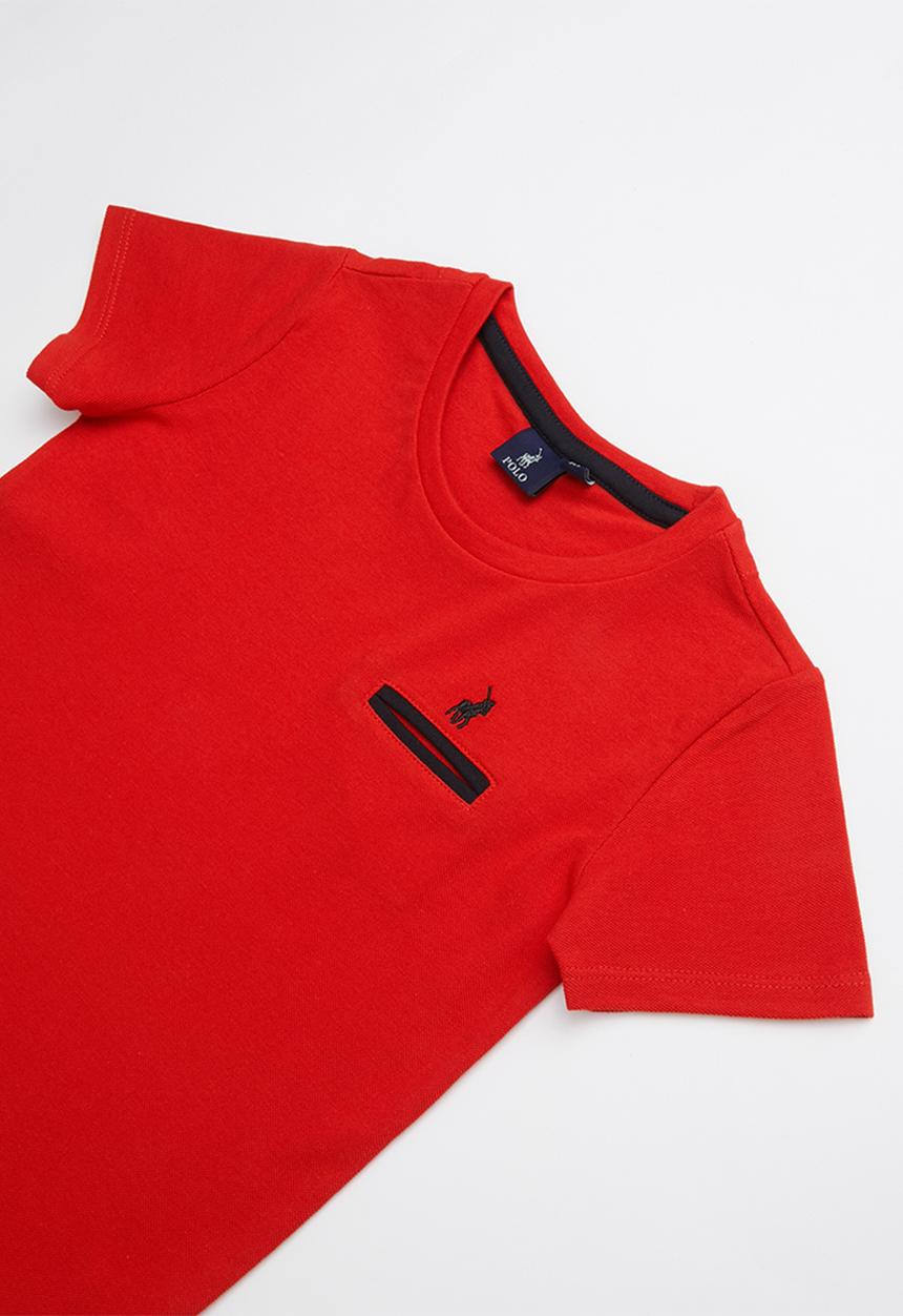 POLO - Mason tee - red