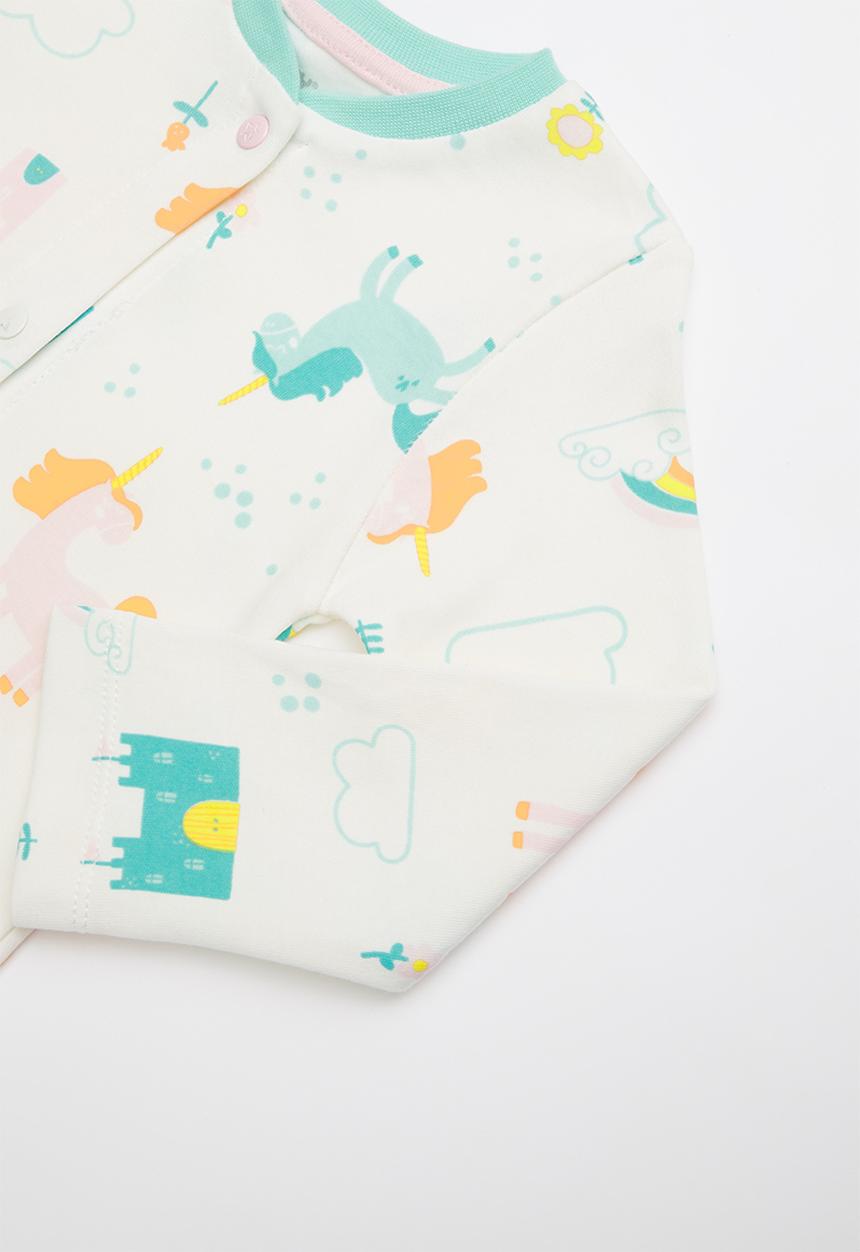 Baby Corner - Unicorn patterned sleepsuit & cap set - multi