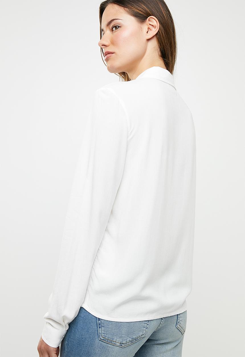 Jacqueline de Yong - Annie embroidery shirt - white