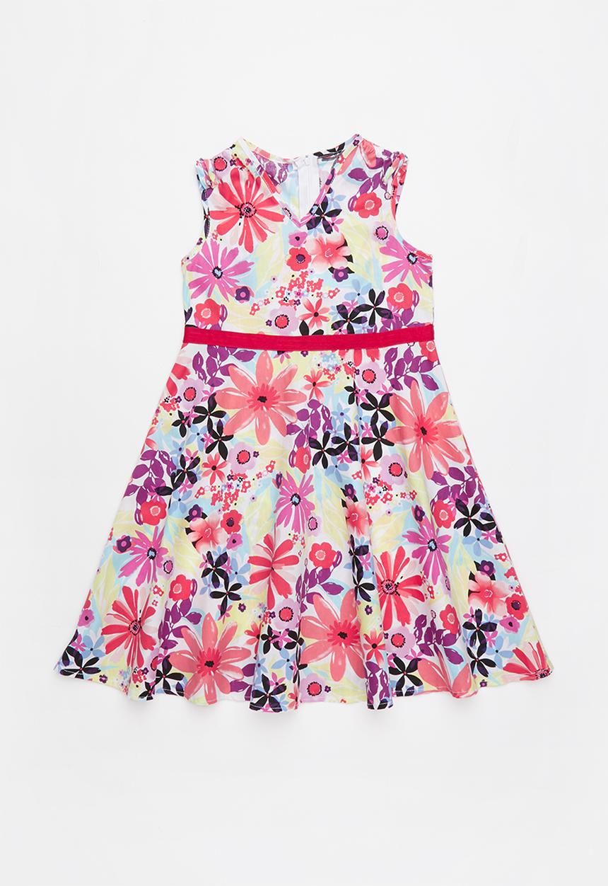 Pop Candy - Flower floral printed dress - multi-colour