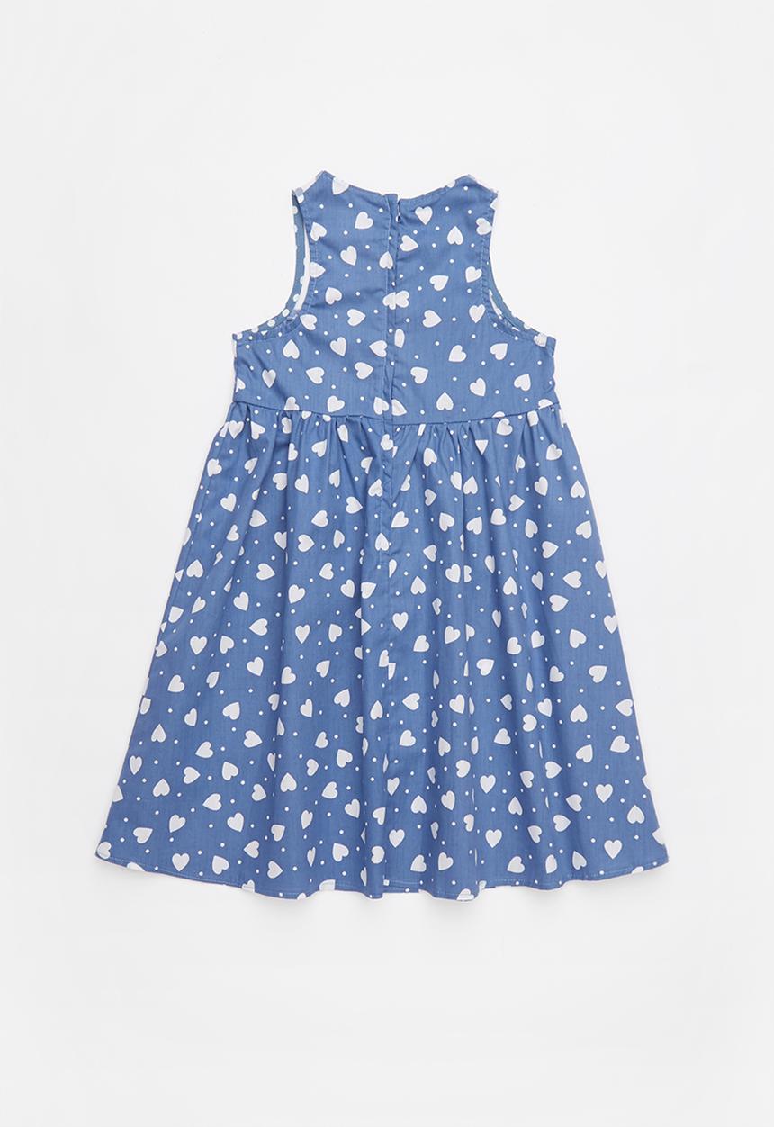 Pop Candy - Heart printed short sleeve dress - multi-colour