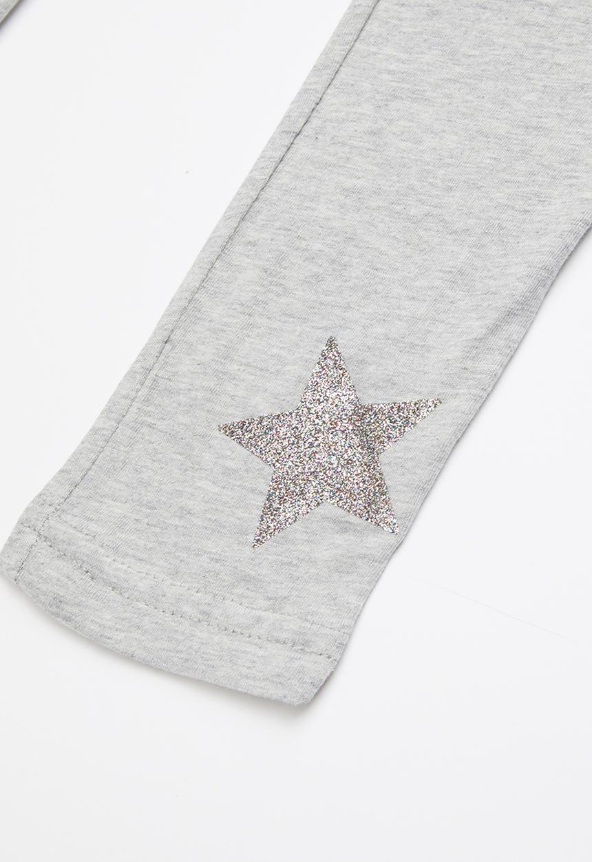Pop Candy - Kids 2 pack leggings - grey & purple