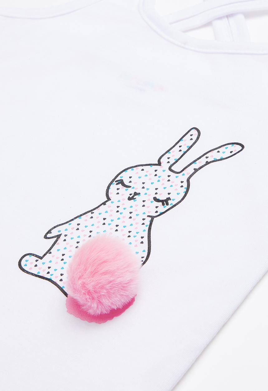 Pop Candy - Crossover short sleeve & shorts set - white
