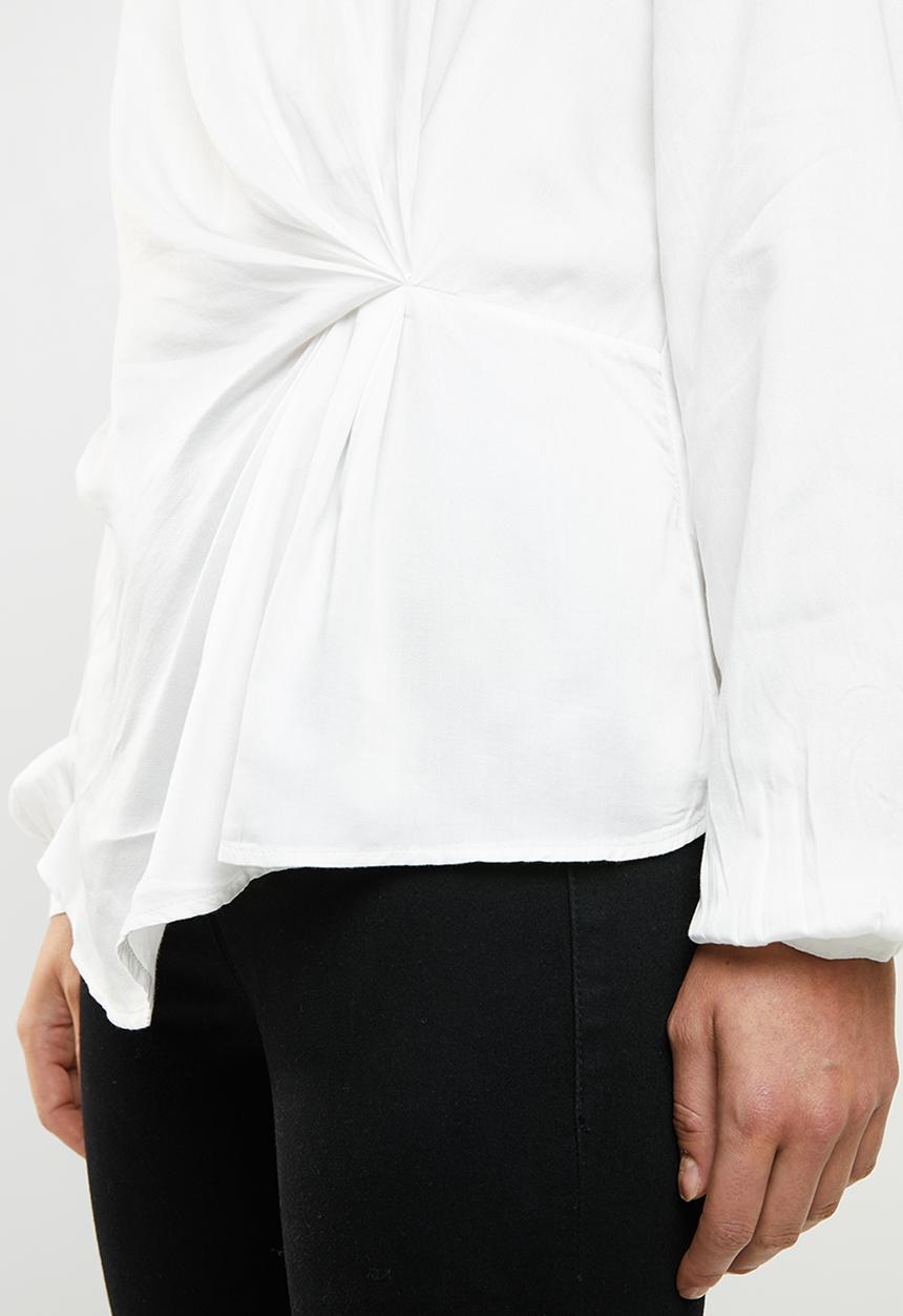 Vero Moda - Faithy long sleeve midi top - white