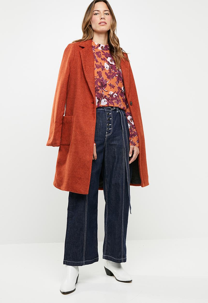 Vero Moda - Karen long sleeve high neck top - multi