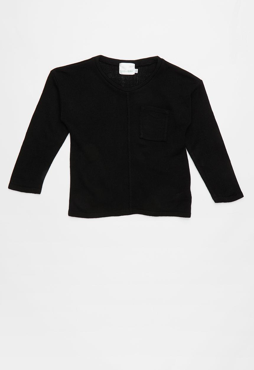See-Saw - Jersey with pocket - black