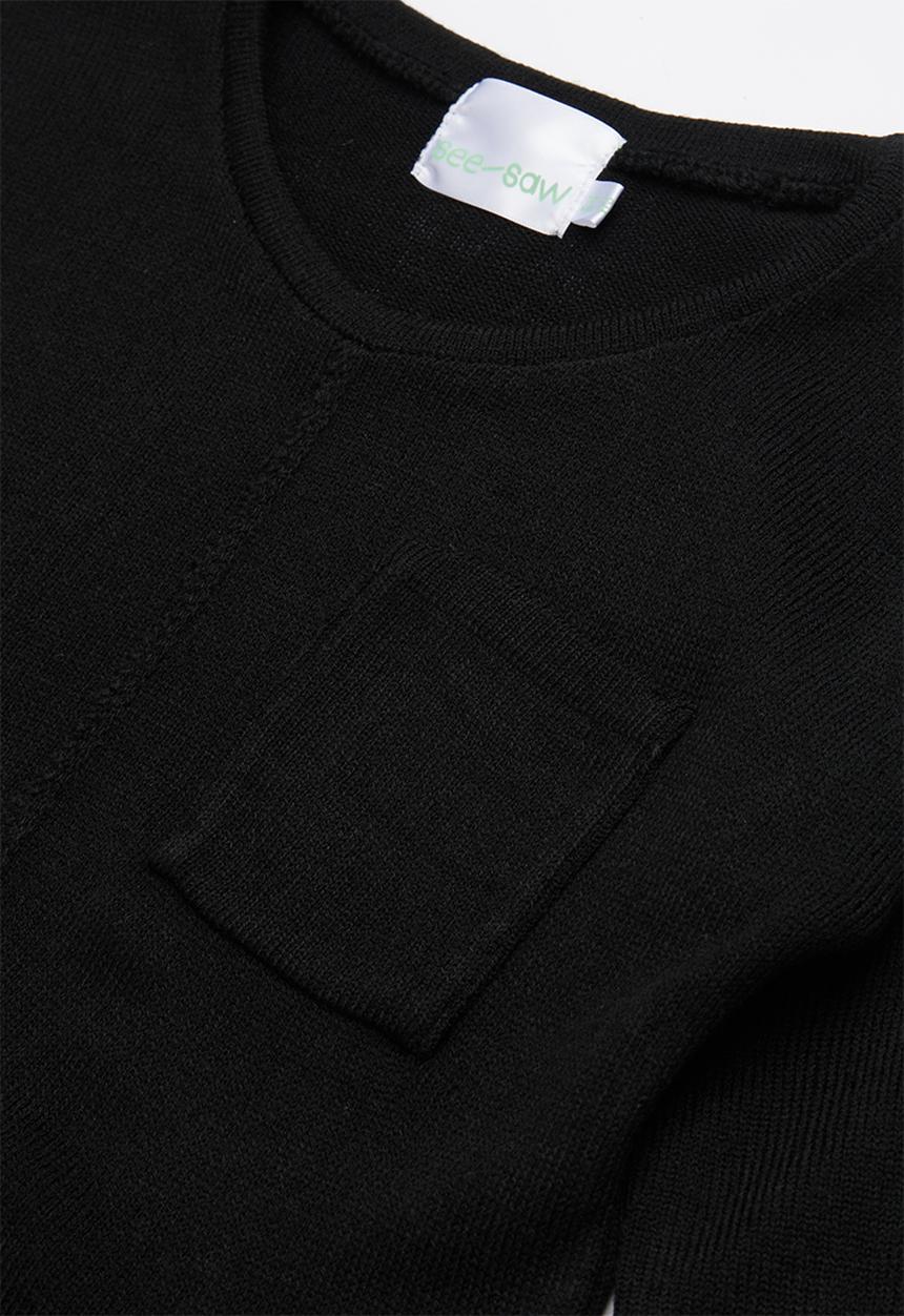 See-Saw - Jersey with pocket - black