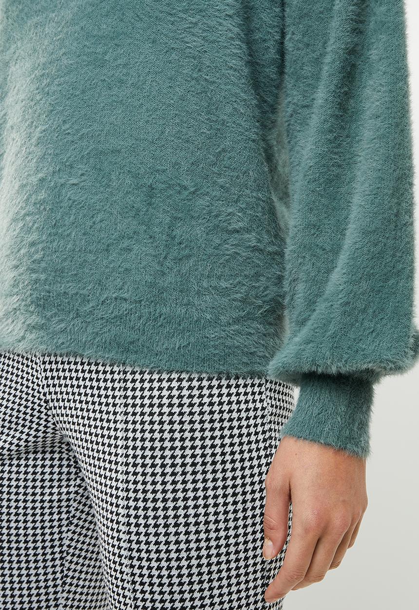 Noisy May - Sophie long sleeve high neck knit - green 