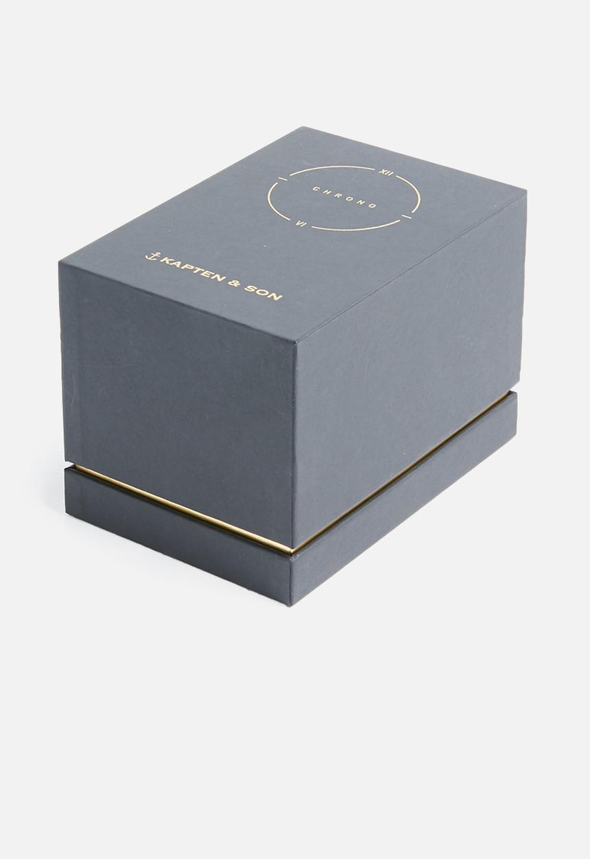 Kapten & Son - Chrono-Black Midnight Woven