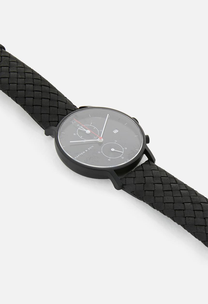 Kapten & Son - Chrono-Black Midnight Woven