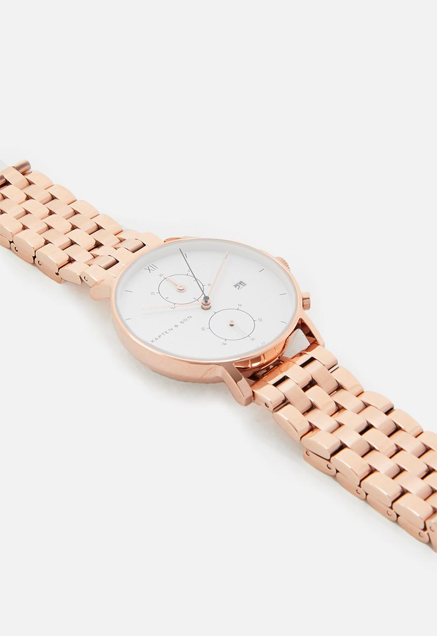 Kapten & Son - Chrono steel - rose gold