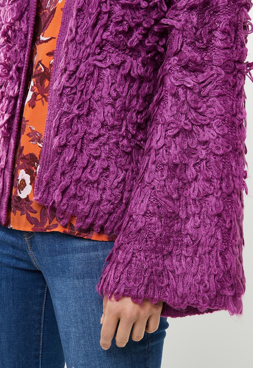 Noisy May - Merja long sleeve knit - purple 