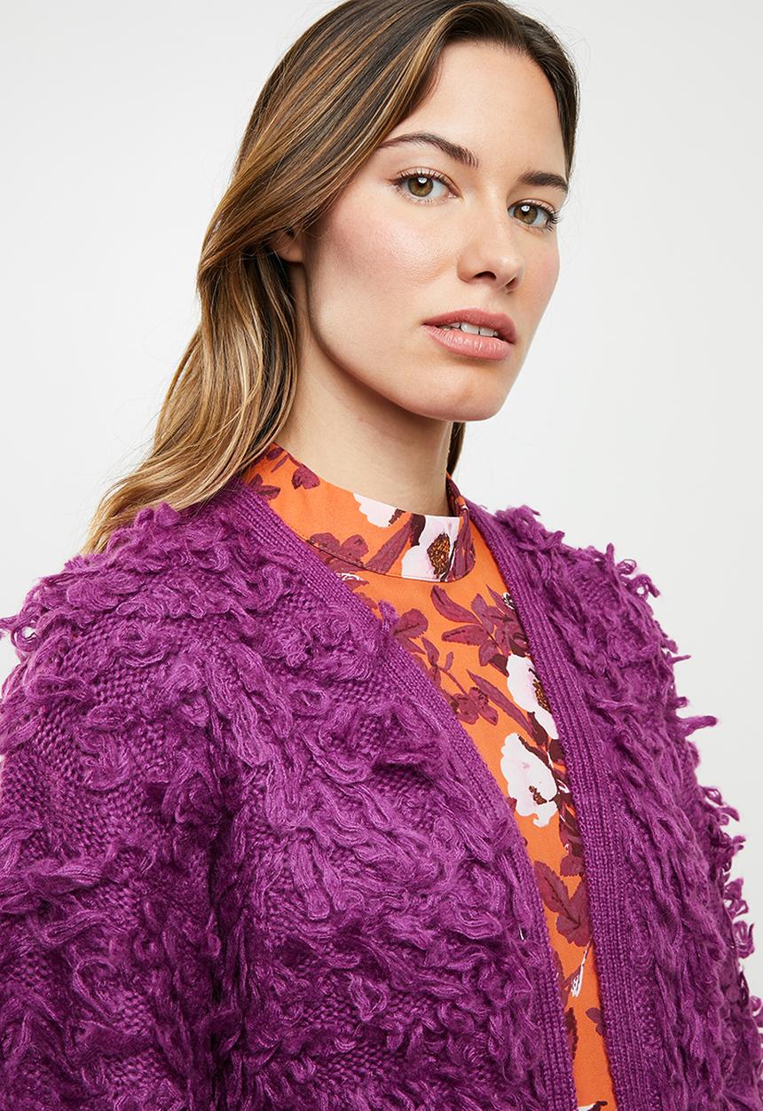 Noisy May - Merja long sleeve knit - purple 