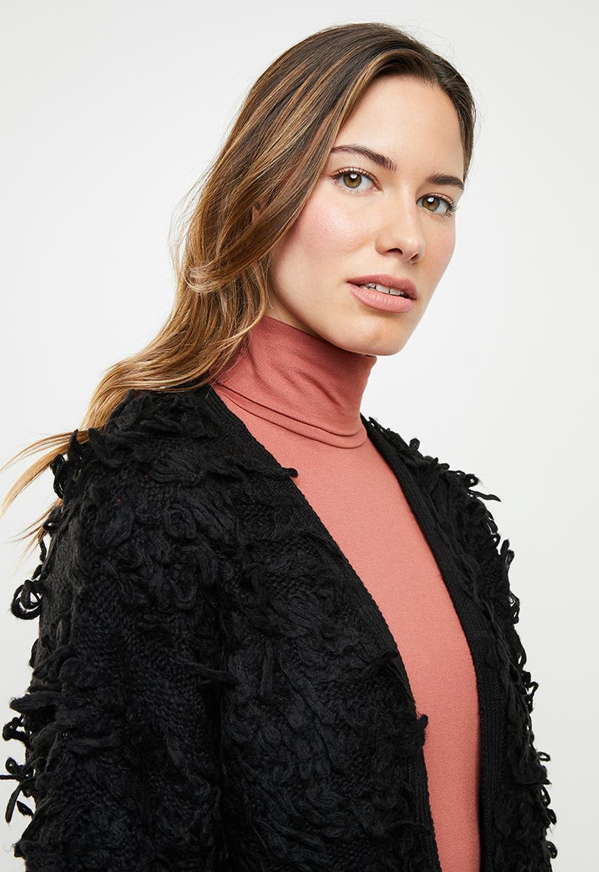 Noisy May - Merja long sleeve knit - black