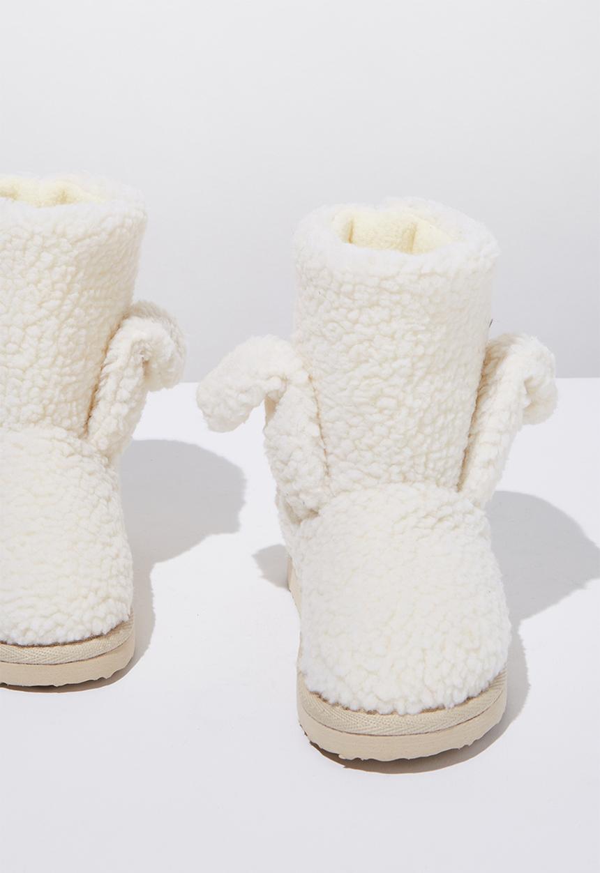 Cotton On - Novelty homeboot - white