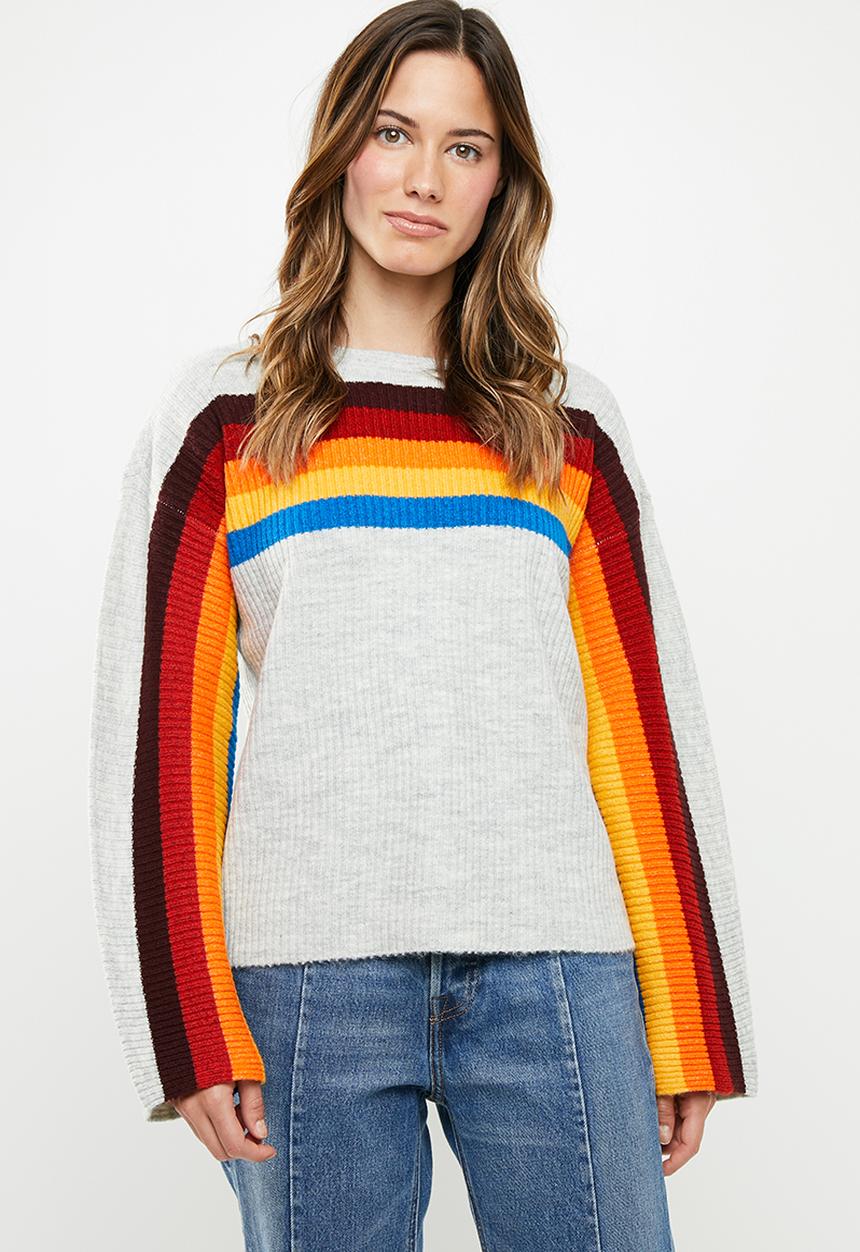 Noisy May - Rainbow sweat - grey 
