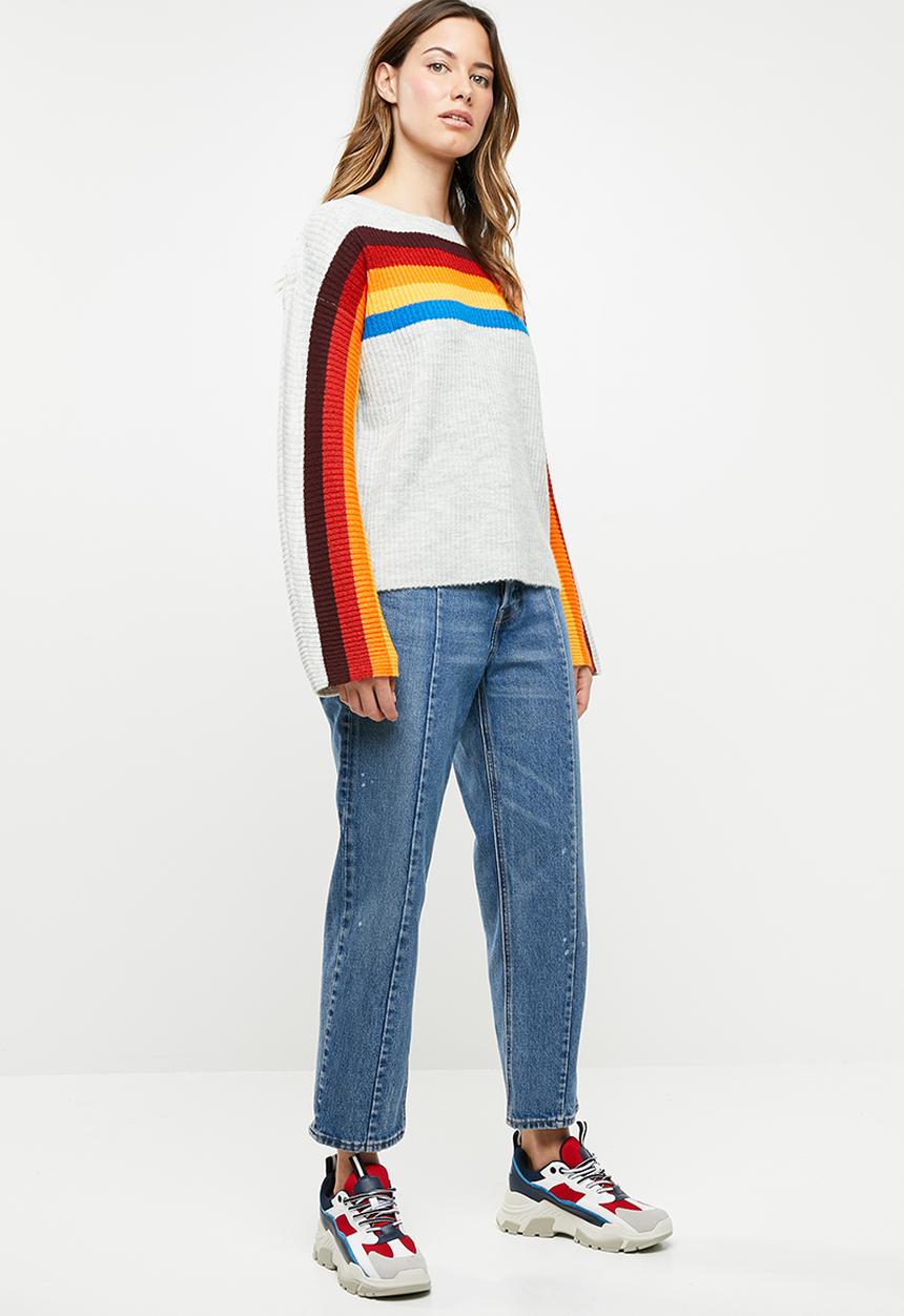 Noisy May - Rainbow sweat - grey 