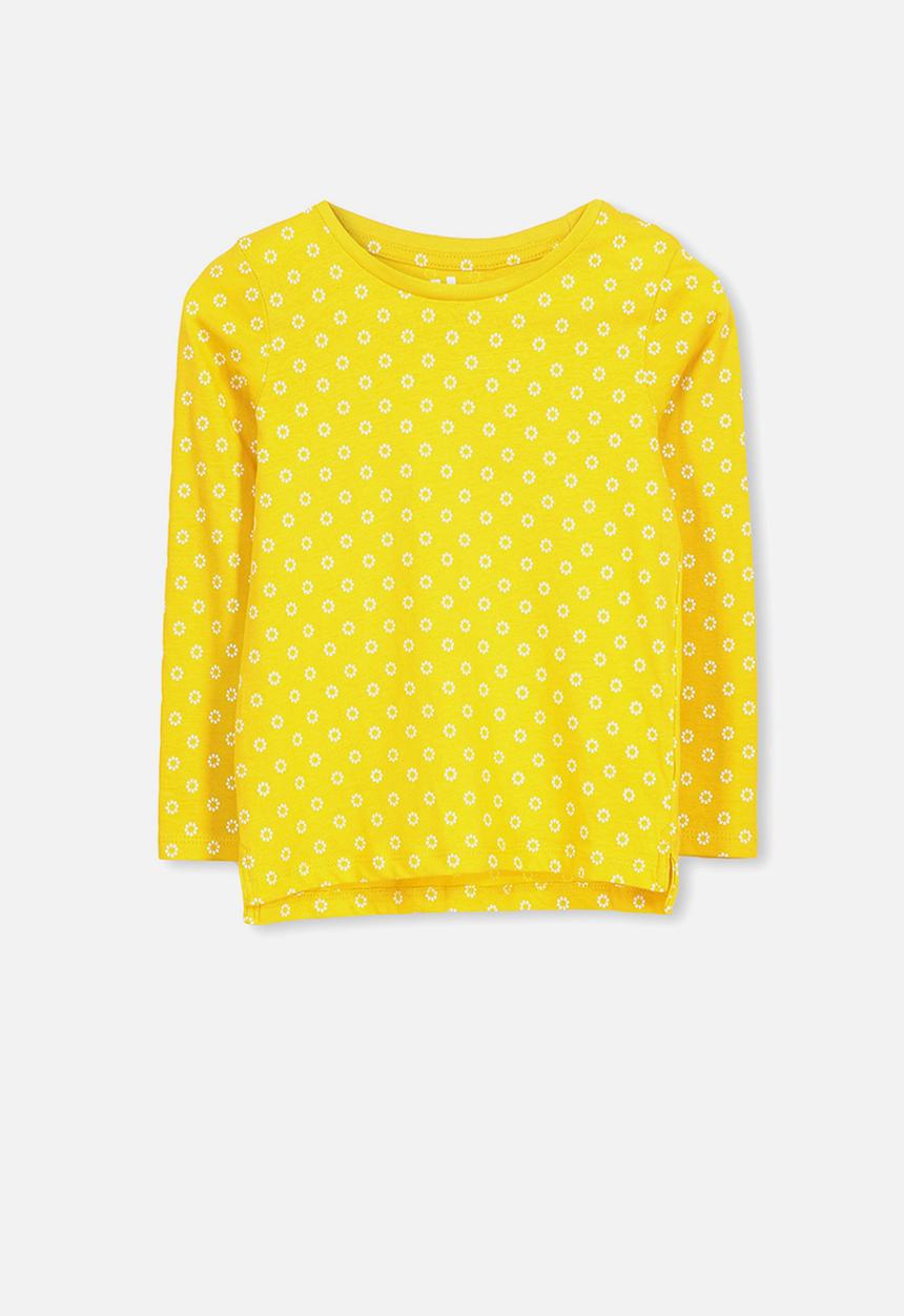 Cotton On - Penelope long sleeve tee - yellow & white