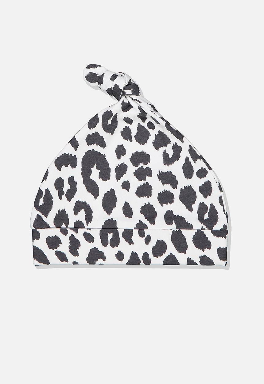 Cotton On - The baby beanie - white & black
