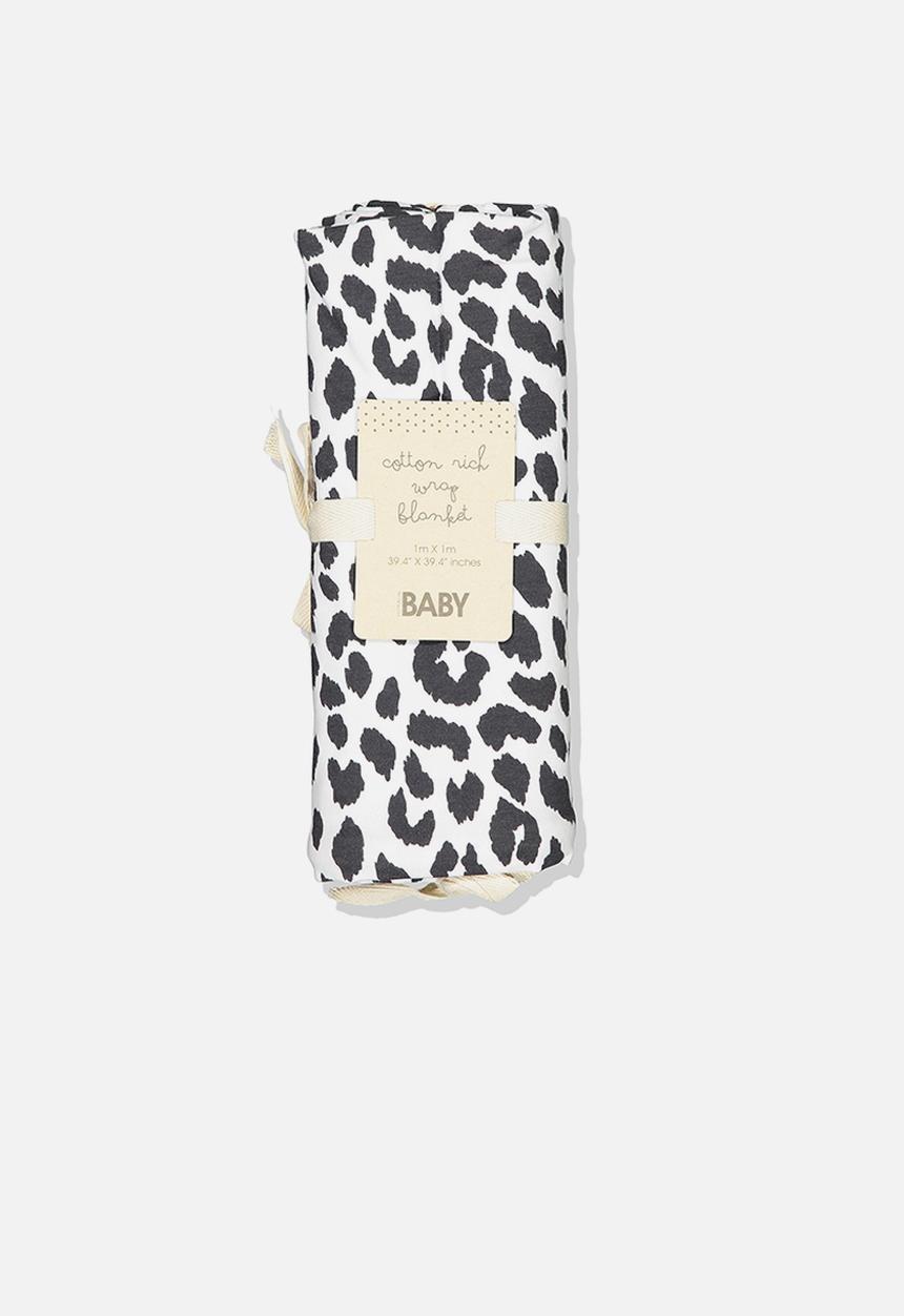 Cotton On - The baby blanket - white & black