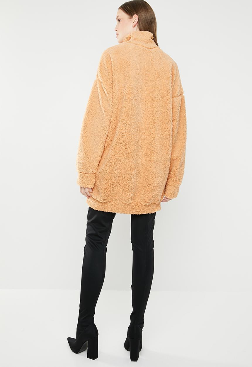 Missguided - High neck sweat dress - neutral