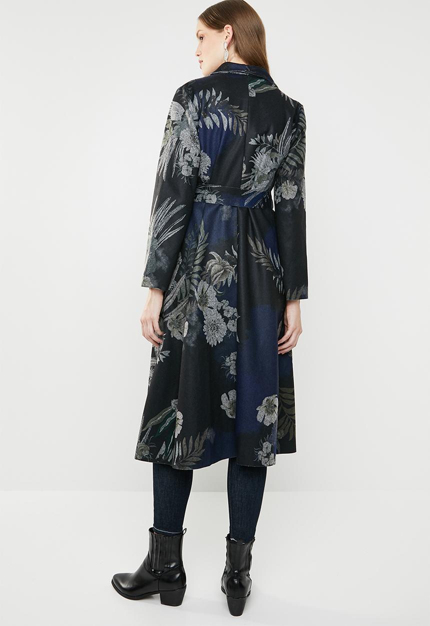 Revenge - Floral coat - navy