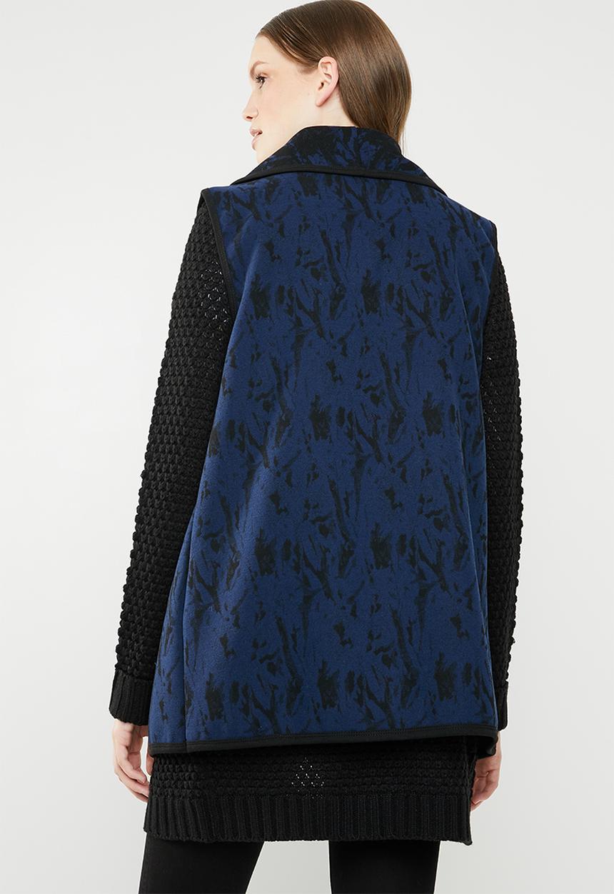 Revenge - Longline waistcoat - blue