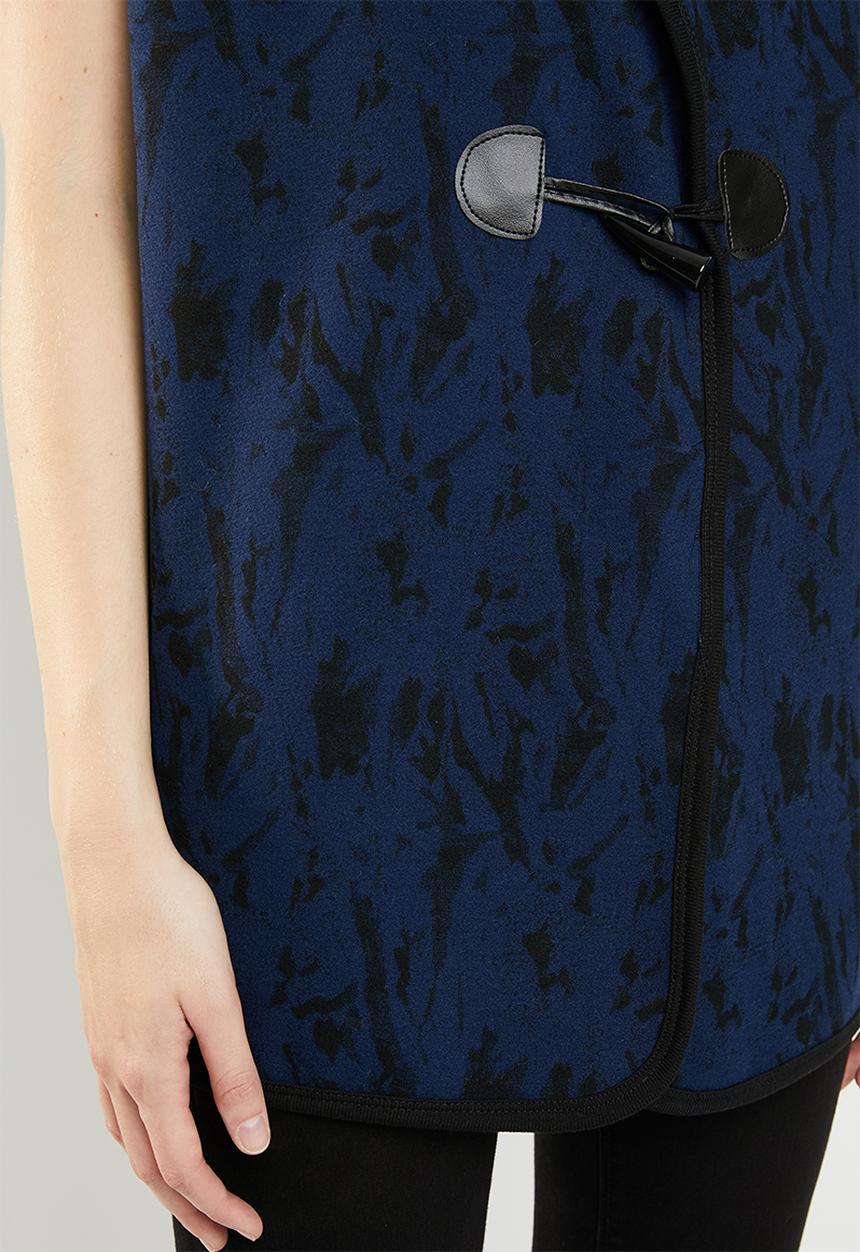 Revenge - Longline waistcoat - blue