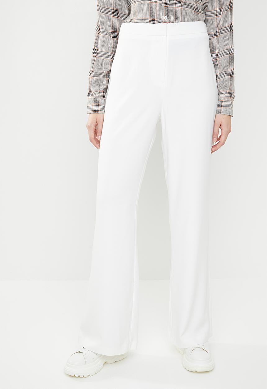 Missguided - Wide leg smart trouser - ivory
