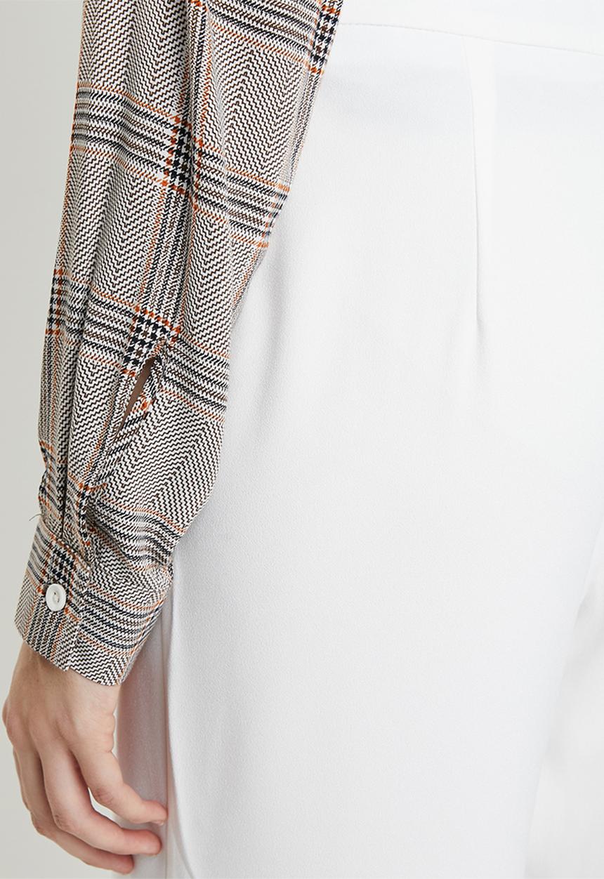 Missguided - Wide leg smart trouser - ivory