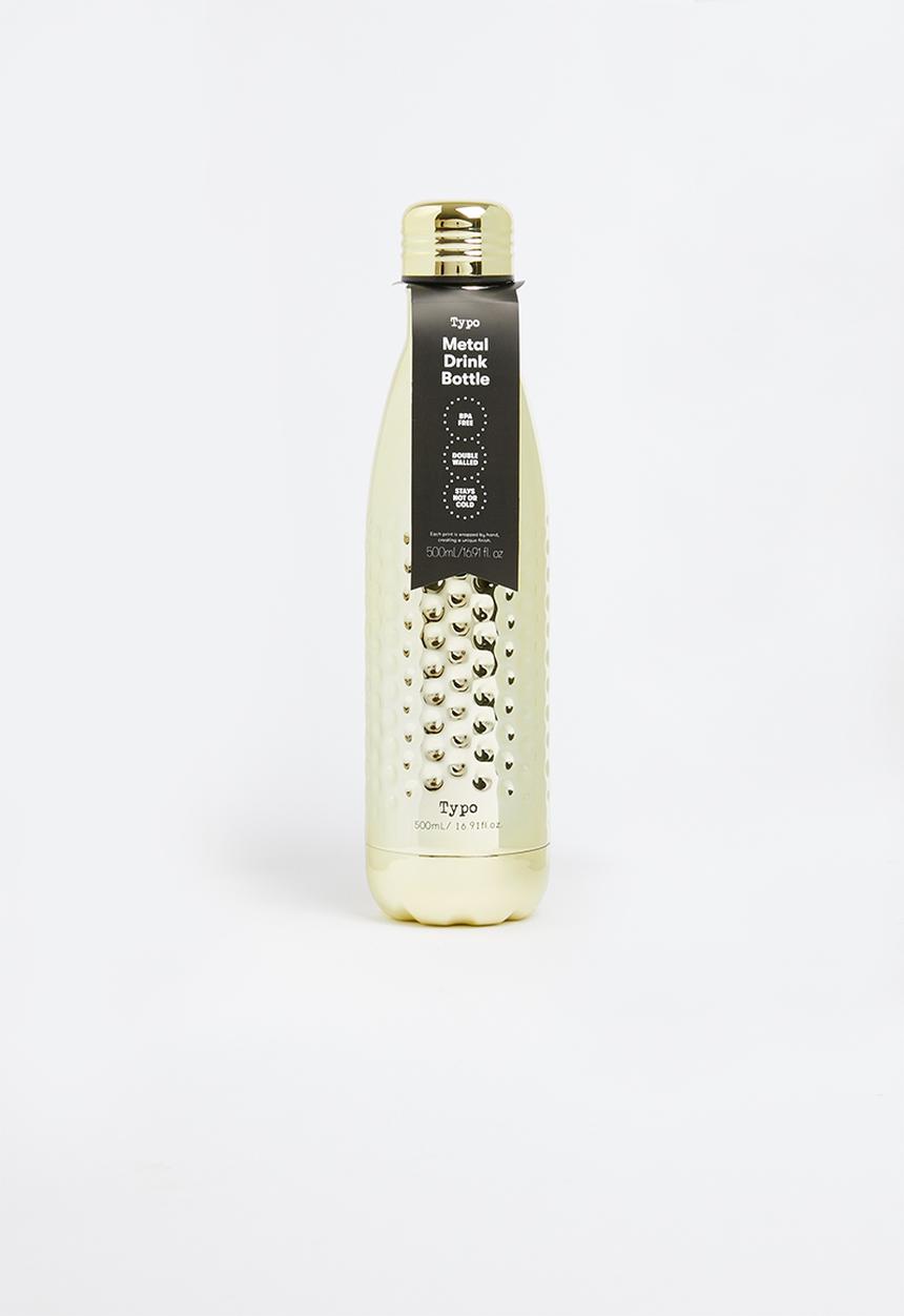 Typo - Premium metal drink bottle - gold