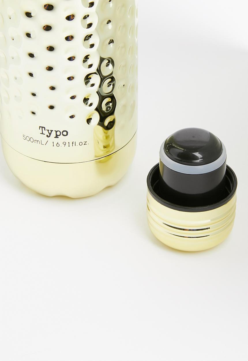 Typo - Premium metal drink bottle - gold