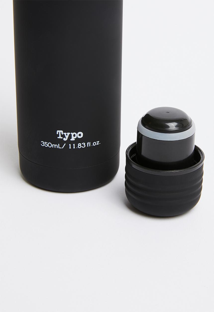 Typo - Small metal drink bottle - black