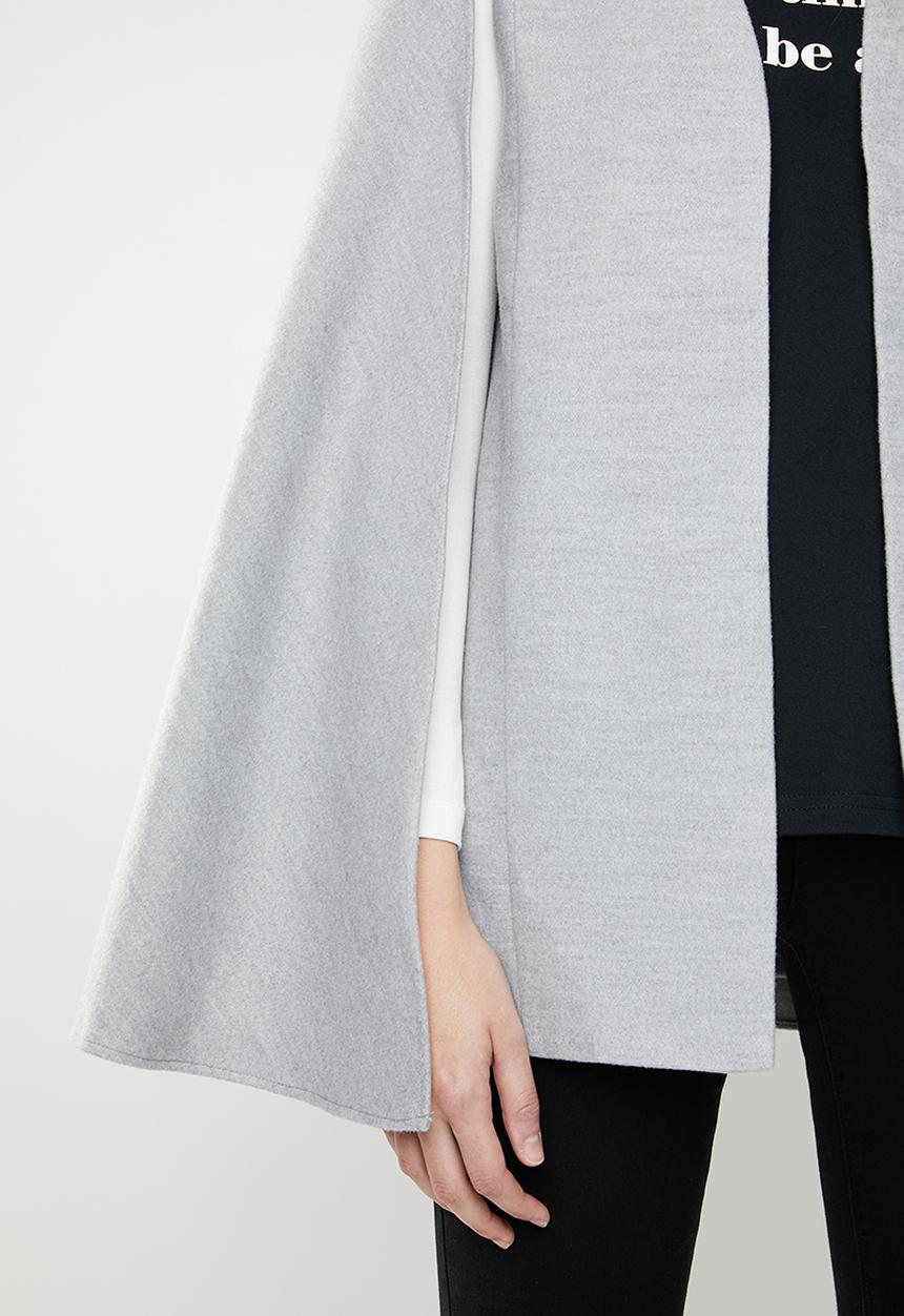STYLE REPUBLIC - Melton cape - grey
