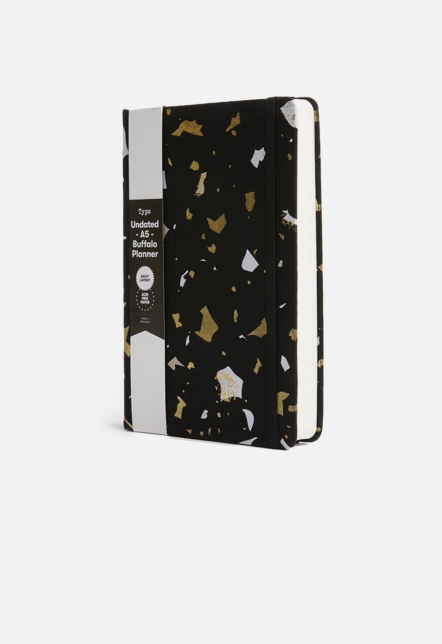 Typo - A5 fabric undated daily dairy - multi