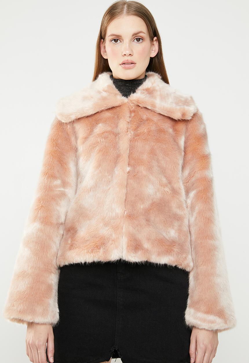 STYLE REPUBLIC - Faux fur jacket - pink