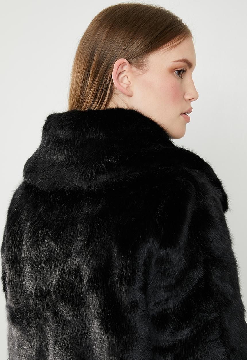 STYLE REPUBLIC - Faux fur jacket - black