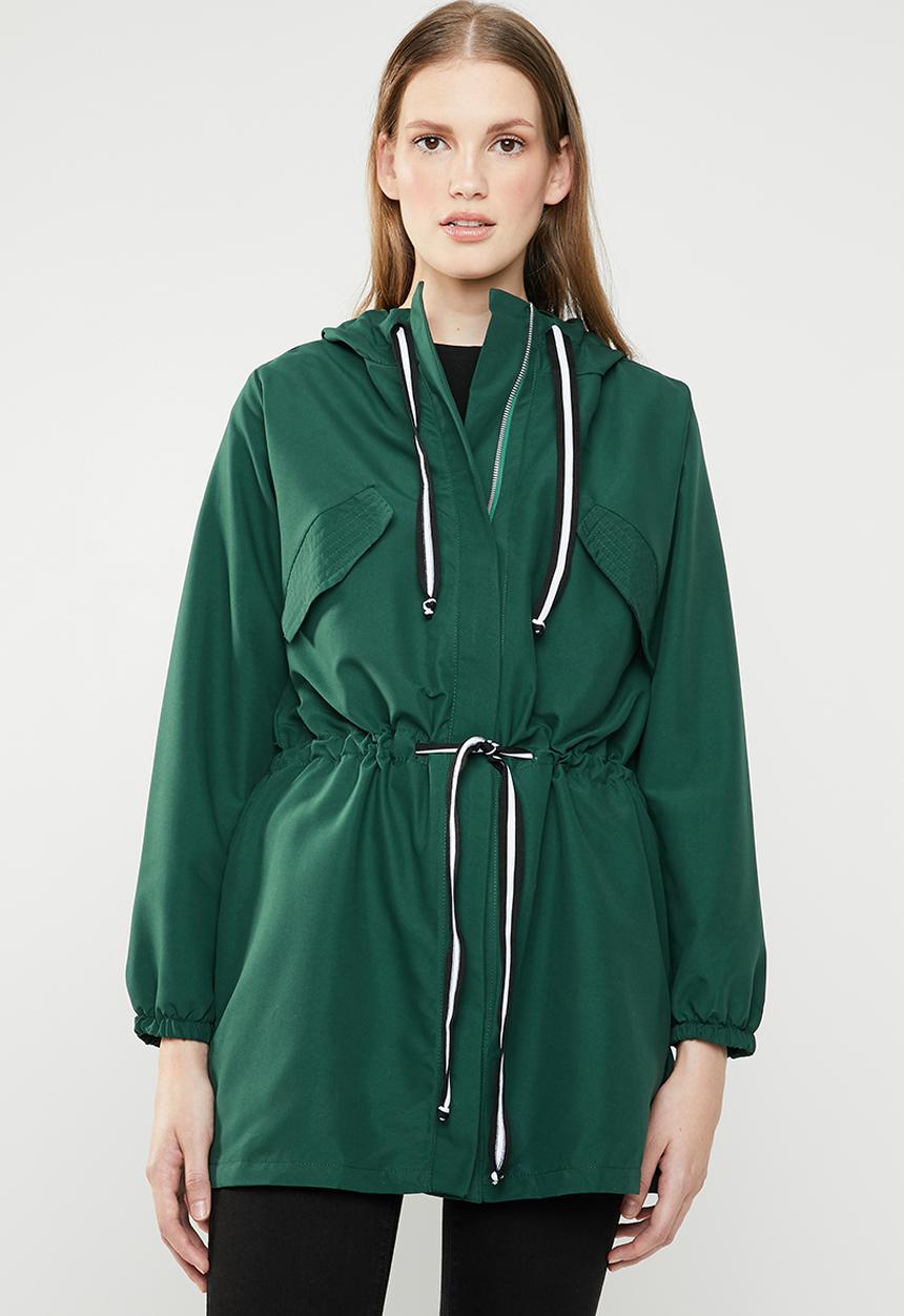 STYLE REPUBLIC - Tape detail parka - green