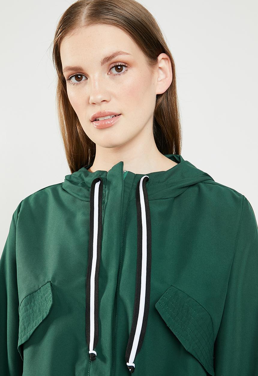 STYLE REPUBLIC - Tape detail parka - green