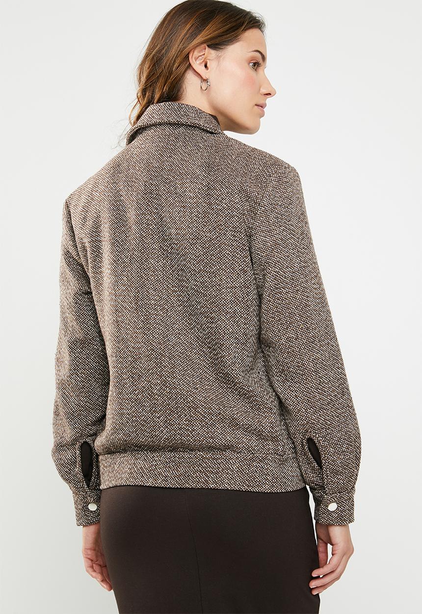 STYLE REPUBLIC - Textured jacket - brown