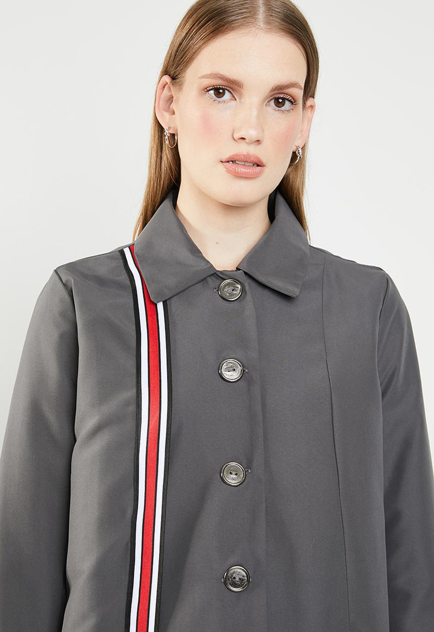 STYLE REPUBLIC - Racing stripe car coat - multi