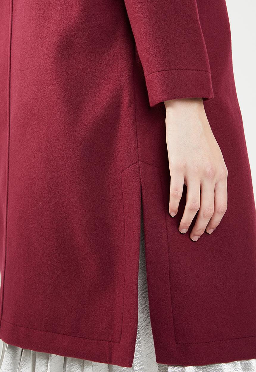 STYLE REPUBLIC - Melton coat - burgundy